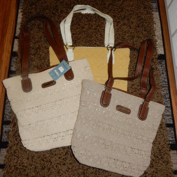 Jacklyn Smith crochet purses, lot of 3 - Picture 1 of 8